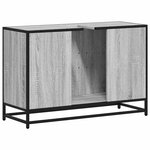 vidaXL Armoire de lavabo de salle de bain sonoma gris 90x33x60 cm