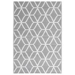 vidaXL Tapis d'extérieur Gris 140x200 cm PP