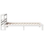 vidaXL Cadre de lit avec tête de lit sans matelas blanc 75x190 cm