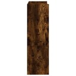 vidaXL Étagère à chaussures chêne fumé 60x25x81 cm bois d'ingénierie