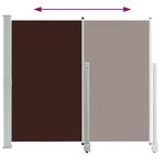 vidaXL Auvent latéral rétractable de patio 160x300 cm Marron