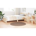 vidaXL Tapis Marron 120 x 120 cm Polypropylène