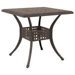 vidaXL Ensemble de tables de jardin 5 Pièces Bronze Aluminium coulé
