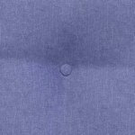 vidaXL Coussin de Dos Bleu denim 80 x 24 x 50 cm tissu