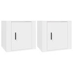 vidaXL Tables de chevet 2 Pièces Blanc 50x39x47 cm