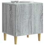 vidaXL Cabinet de chevet Sonoma gris 43 x 34 5 x 50 cm