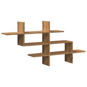 vidaXL Étagère murale chêne artisanal 124 5x18x60 5 cm bois ingénierie