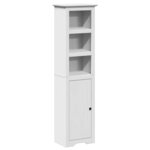 vidaXL Meubles de salle de bain 4 Pièces BODO blanc bois de pin massif
