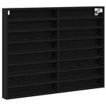 Vitrine vidaXL Cabinet Noir Chêne 100x8 5x75 cm Bois d'ingénierie