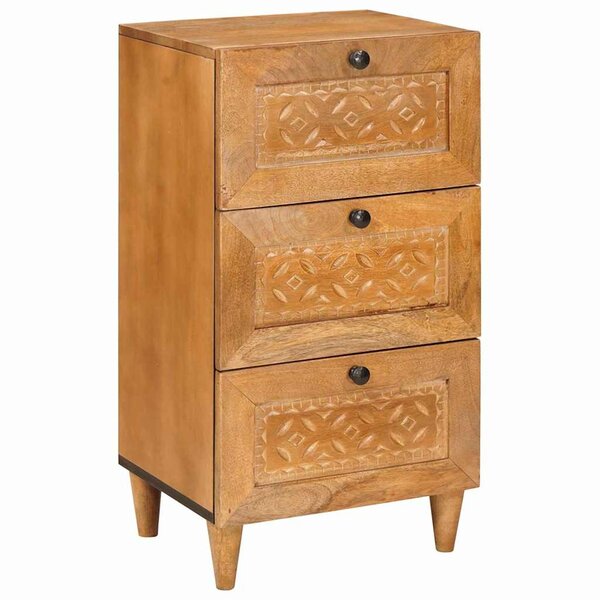 vidaXL Buffet avec tiroir Marron clair 33 5 x 40 x 75 cm