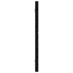 vidaXL Tête de lit murale Noir 156x3x63 cm Bois massif de pin