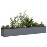 vidaXL Jardinière anthracite 280x40x40 cm acier laminé à froid