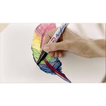 Marqueur Acrylique 5100 Argent Pointe Moyenne 2-3 mm x 3 EDDING