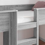vidaXL Lit Superposé pour Enfants Gris Sonoma 90 x 190 cm