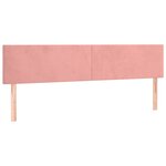 vidaXL Sommier à lattes de lit avec matelas LED Rose 180x200cm Velours