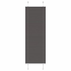 vidaXL Store plissé noir 50x100 cm largeur du tissu 49 4 cm polyester