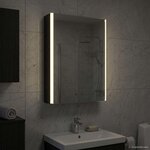 vidaXL Armoire Miroir de Salle de Bain Chêne noir 43 x 11 5 x 60 5 cm