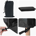 vidaXL Housse pour mobilier d'extérieur Noir 100 x 100 x 70 cm 600D