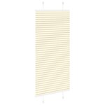 vidaXL Store plissé crème 60x150 cm largeur du tissu 59 4 cm polyester
