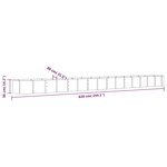 vidaXL Lit surélevé de jardin Acier galvanisé Anthracite