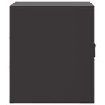 vidaXL Table de chevet noir 34 5x39x44 cm acier