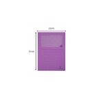 Paquet 100 chemises à fenêtre FOREVER Violet EXACOMPTA