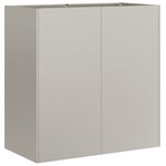 vidaXL Jardinière rouillé 80x40x80 cm acier inoxydable