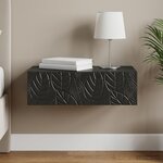 vidaXL Table d'appoint murale 87 5 x 34 5 x 17 cm Bois d'ingénierie