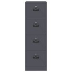 vidaXL Cabinet de Dossier 2 Pièces Anthracite 44 x 50 x 106.5 cm