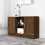 vidaXL Buffet Chêne marron 120x30 5x70 cm Bois d'ingénierie