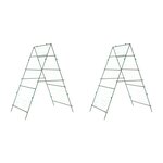 vidaXL Treillis de jardin pour plantes grimpantes 2 Pièces forme A acier