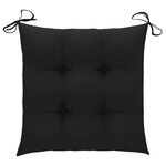 vidaXL Chaises pliables d'extérieur lot de 4 et coussins Bois d'acacia