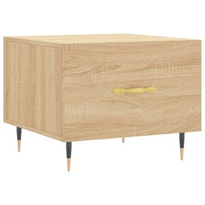vidaXL Table basse Chêne sonoma 50x50x40 cm Bois d'ingénierie