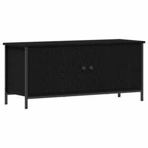 vidaXL Meuble TV Chêne noir 100 x 35 x 45 cm Bois d'ingénierie