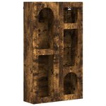 vidaXL Armoire suspendue Chêne fumé 59 x 20 x 100 cm Bois d'ingénierie