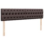VidaXL Cadre de lit ottoman avec matelas marron foncé 200x200 cm tissu