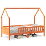 vidaXL Cadre de lit d'enfants forme de maison sans matelas pin