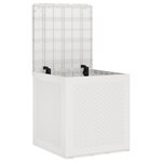vidaXL Coffre de Rangement Jardin Blanc 55x53x57 cm PP