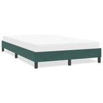 vidaXL Cadre de lit sans matelas vert foncé 120x210 cm velours