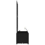 vidaXL Pots de jardin Noir 80 x 40 x 142 cm Acier