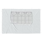 vidaXL Paroi de tente de réception 2 Pièces avec fenêtre PE Blanc