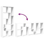 vidaXL Étagère séparatrice de pièce blanc 67x25x161 5 cm