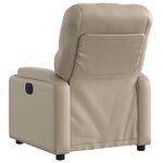vidaXL Fauteuil inclinable Cappuccino Similicuir