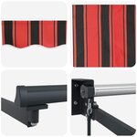 vidaXL Auvent Rétractable Orange et marron 300 x 250 cm