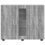vidaXL Buffet Sonoma gris 55.5 x 29 x 100 cm Bois d'ingénierie
