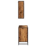 vidaXL Ensemble de mobilier de salle de bain 2 Pièces Bois ancien
