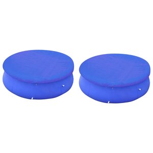 vidaXL Couvertures de piscines rondes hors sol de 360-367 cm 2 Pièces
