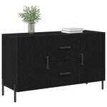 vidaXL Buffet Chêne noir 100 x 36 x 60 cm Bois d'ingénierie