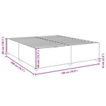 vidaXL Cadre de lit sans matelas crème 180x200 cm tissu