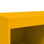 vidaXL Buffet haut jaune moutarde 68x39x111 5 cm acier